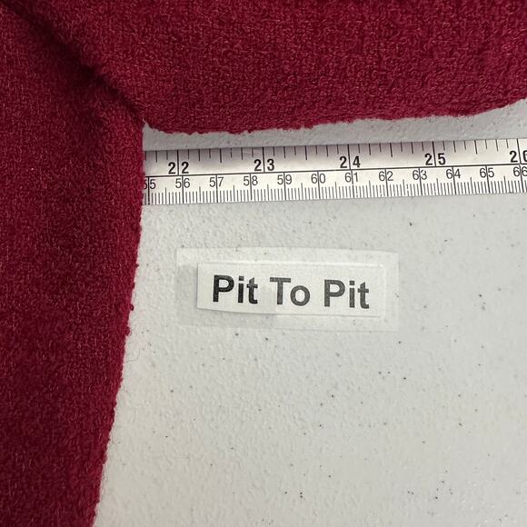 Vintage Womens Pendleton Wool Blend Jacket Size 16 Burgundy Zip Classic Timeless - Picture 6 of 8